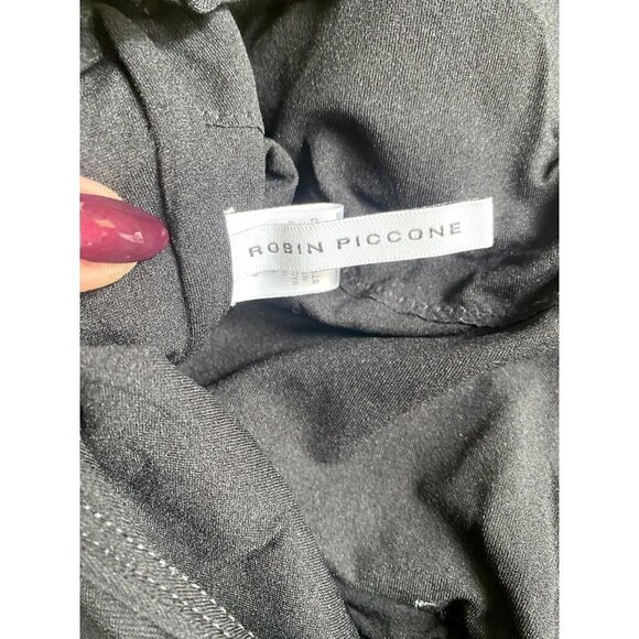 Robin Piccone "Emma" one-piece black womens BNWOT swimsuit sz 12 no belt - Picture 7 of 10